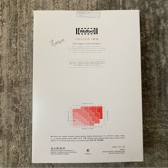 BNWT Wolford Two-Tone Theresa Leggings - Picture 8 of 9